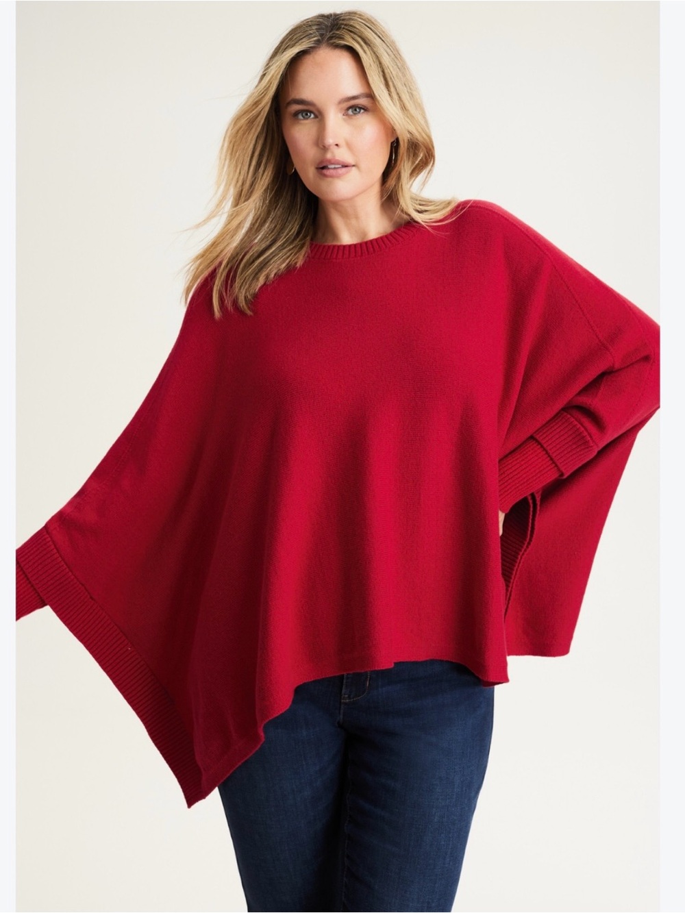 J.Jill knit poncho sweater S-L